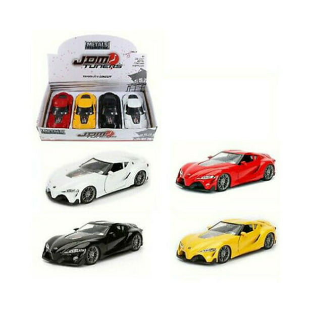 TOYOTA FT-1 CONCEPT JDM Tuners 5.5" METALS DieCast PULL BACK 1:32 Jada Toy White
